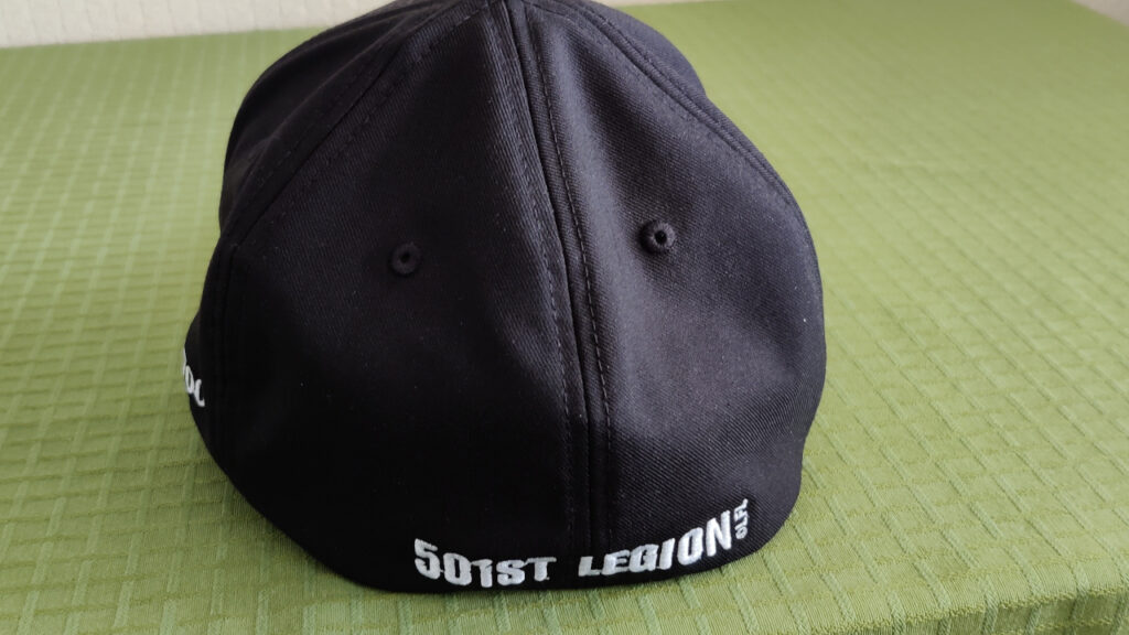 Back view of the hat. "501st Legion" is embroidered.
