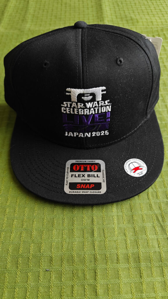 A black baseball cap with the Star Wars Celebration Live Japan 2025 logo.
